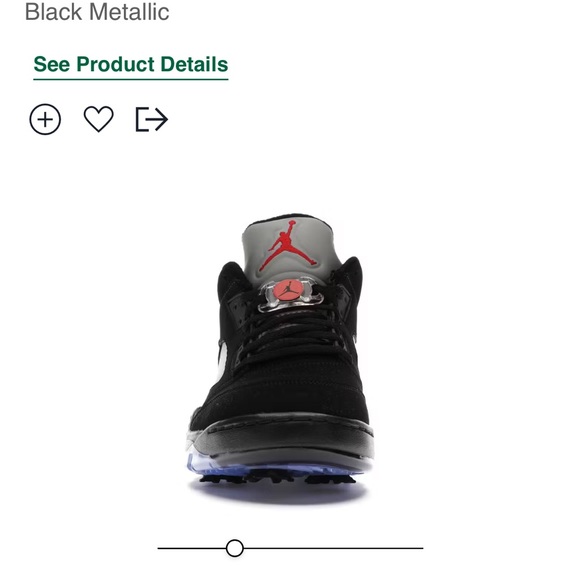 air jordan 5 retro low golf black metallic